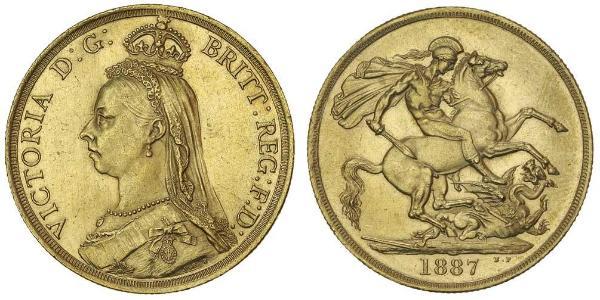 2 Фунт Великобритания  Золото Виктория (1819 - 1901)