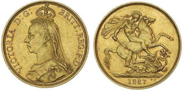 2 Фунт Великобритания  Золото Виктория (1819 - 1901)