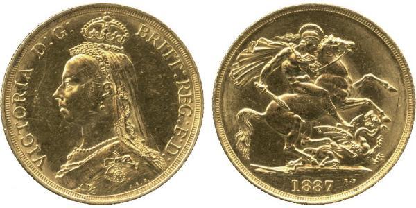 2 Фунт Великобритания  Золото Виктория (1819 - 1901)
