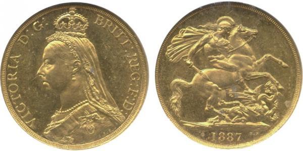 2 Фунт Великобритания  Золото Виктория (1819 - 1901)