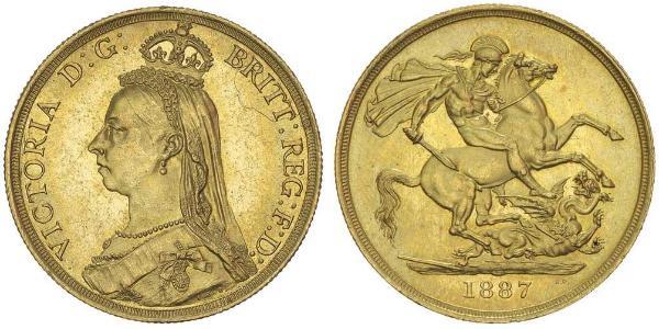 2 Фунт Великобритания  Золото Виктория (1819 - 1901)