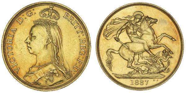 2 Фунт Великобритания  Золото Виктория (1819 - 1901)
