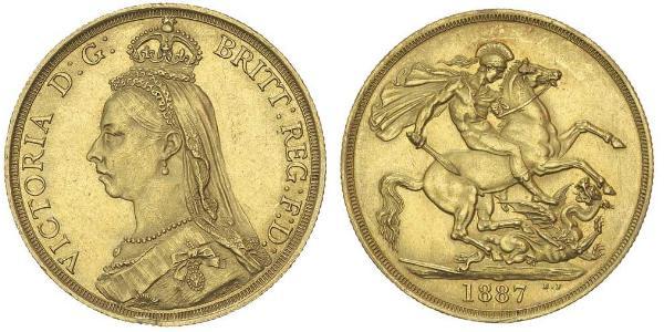 2 Фунт Великобритания  Золото Виктория (1819 - 1901)