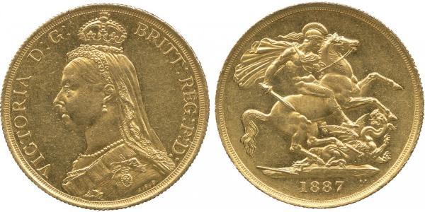 2 Фунт Великобритания  Золото Виктория (1819 - 1901)