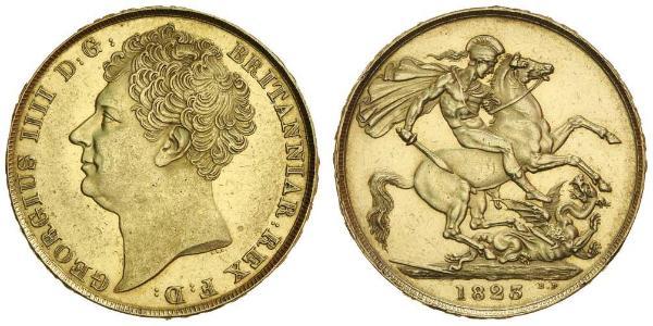 2 Фунт Соединённое королевство Великобритании и Ирландии (1801-1922) Золото Георг IV (1762-1830)