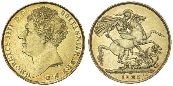 2 Фунт Соединённое королевство Великобритании и Ирландии (1801-1922) Золото Георг IV (1762-1830)