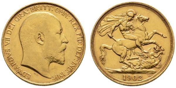 2 Фунт Сполучене королівство Великобританії та Ірландії (1801-1922) Золото Едвард VII (1841-1910)