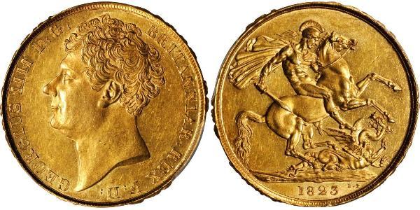 2 Фунт Сполучене королівство Великобританії та Ірландії (1801-1922) Золото Георг IV (1762-1830)