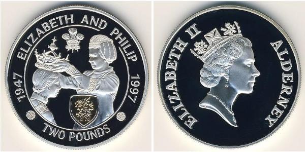 2 Фунт  Срібло Єлизавета II (1926-2022)