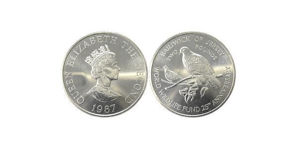2 Фунт Джерсі Срібло Єлизавета II (1926-2022)