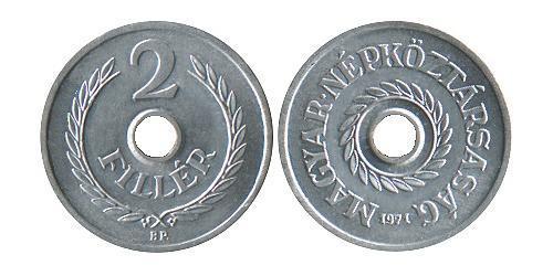 2 Філер Угорщина (1989 - ) Алюміній 