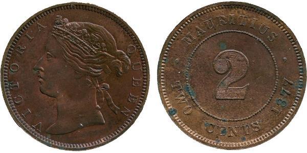 2 Цент Маврикий  Виктория (1819 - 1901)