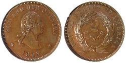2 Цент США (1776 - ) Мідь 