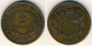 2 Цент США (1776 - ) Цинк/Олово/Медь 