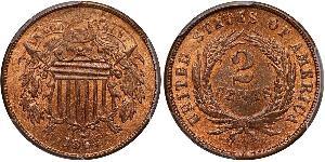 2 Цент США (1776 - ) Цинк/Олово/Мідь 