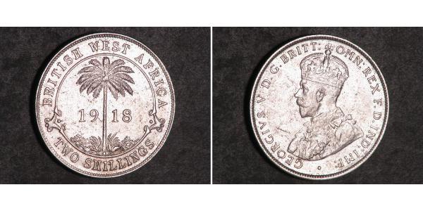 2 Шиллинг Британская Западная Африка (1780 - 1960) Серебро Георг V (1865-1936)
