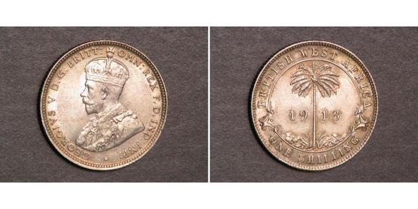 2 Шиллинг Британская Западная Африка (1780 - 1960) Серебро Георг V (1865-1936)