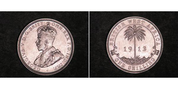 2 Шиллинг Британская Западная Африка (1780 - 1960) Серебро Георг V (1865-1936)