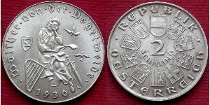 2 Шиллинг Первая Австрийская Республика (1918-1934) Серебро 
