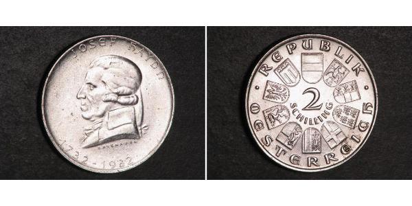 2 Шиллинг Первая Австрийская Республика (1918-1934) Серебро 