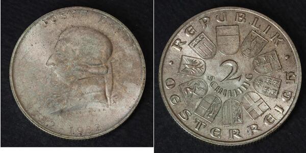 2 Шиллинг Первая Австрийская Республика (1918-1934) Серебро 