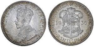 2 Шиллинг Южно-Африканская Республика Серебро Георг V (1865-1936)