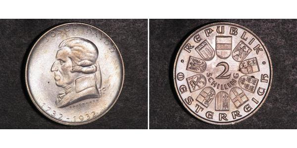 2 Шилінг Перша Австрійська Республіка (1918-1934) Срібло 