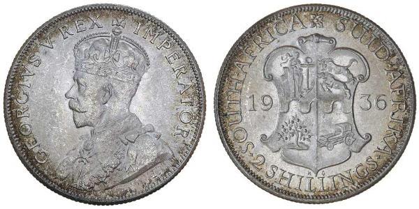 2 Шилінг Південно-Африканська Республіка Срібло Георг V (1865-1936)