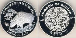 300 Ngultrum Bután Plata 