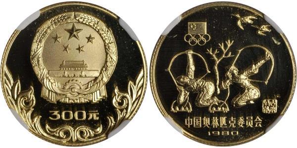 300 Юань Китайська Народна Республіка Золото 