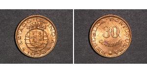 30 Centavo India portuguesa (1510-1961) Bronce 