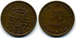 30 Centavo 葡屬印度 (1505 - 1961) 青铜 
