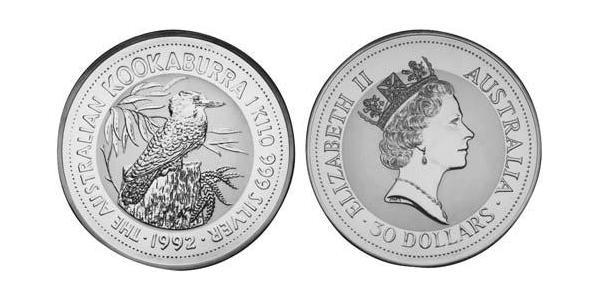 30 Dollar 澳大利亚 銀 伊丽莎白二世 (1926-2022)