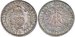 30 Kreuzer Augsbourg (1276 - 1803) Argent Maximilien II du Saint-Empire(1527- 1576)
