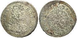 30 Kreuzer Électorat de Bavière (1623 - 1806) Argent 