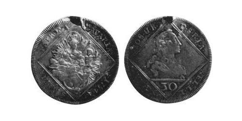 30 Kreuzer Elettorato di Baviera (1623 - 1806) Argento Massimiliano III di Baviera(1727 – 1777)