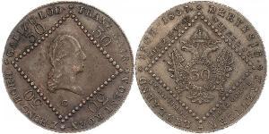 30 Kreuzer Imperio austríaco (1804-1867) Cobre Francis II, Holy Roman Emperor (1768 - 1835)