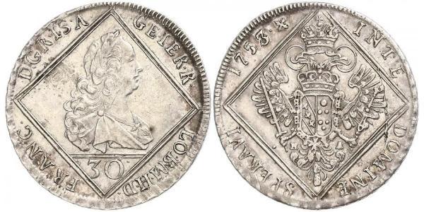 30 Kreuzer Austria Plata 