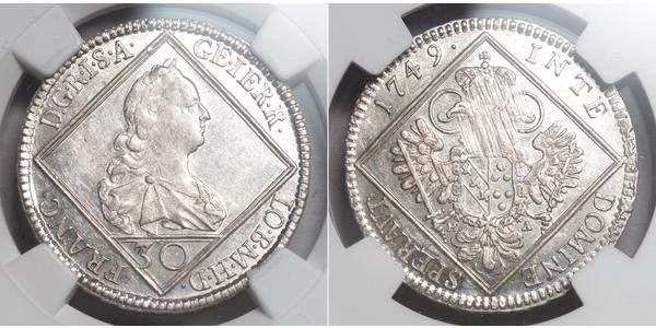 30 Kreuzer 奥地利历史 (1156 - 1806) 銀 