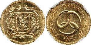 30 Peso Dominican Republic Gold 