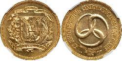 30 Peso República Dominicana Oro 