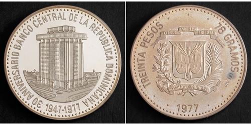 30 Peso 多明尼加 銀 