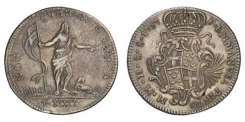 30 Tari Rhodes et de Malte (1080 - ) Argent 