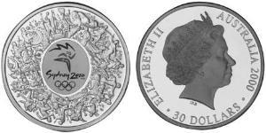 30 Доллар Австралия (1939 - ) Серебро Елизавета II (1926-2022)