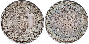30 Крейцер Аугсбург (1276 - 1803) Серебро Maximilian II, Holy Roman Emperor (1527- 1576)