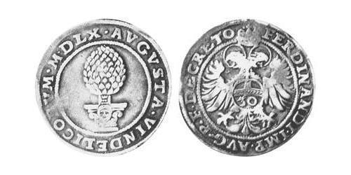 30 Крейцер Аугсбург (1276 - 1803) Серебро Фердинанд I император Священной Римской империи (1503-1564)