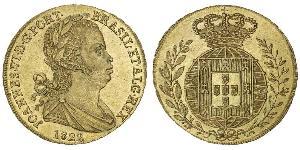 3200 Рейс Королівство Португалія (1139-1910) Золото Жуан VI король Португалії (1767-1826)