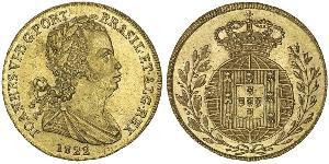 3200 Рейс Королівство Португалія (1139-1910) Золото Жуан VI король Португалії (1767-1826)
