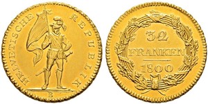 32 Franc Schweiz Gold 