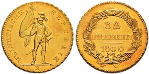 32 Franc Schweiz Gold 